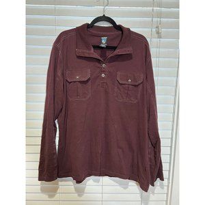 Kuhl Long‎ Sleeve Polo Shirt - Size XL